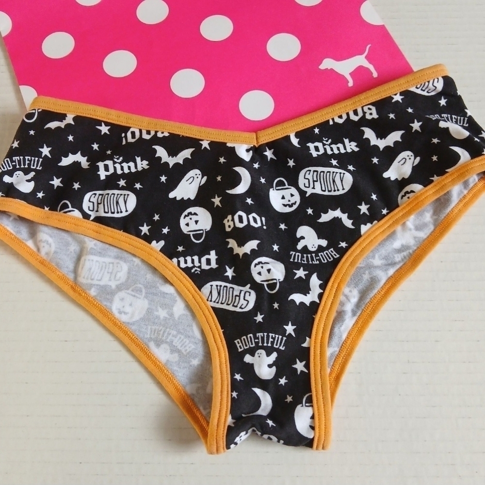 Victoria's Secret PINK Halloween Cheekster Panty Size Large